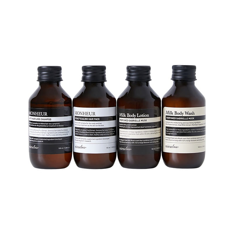 Miraclair Monheur&Milk Body Travel Kit 100ml/each 400 ml