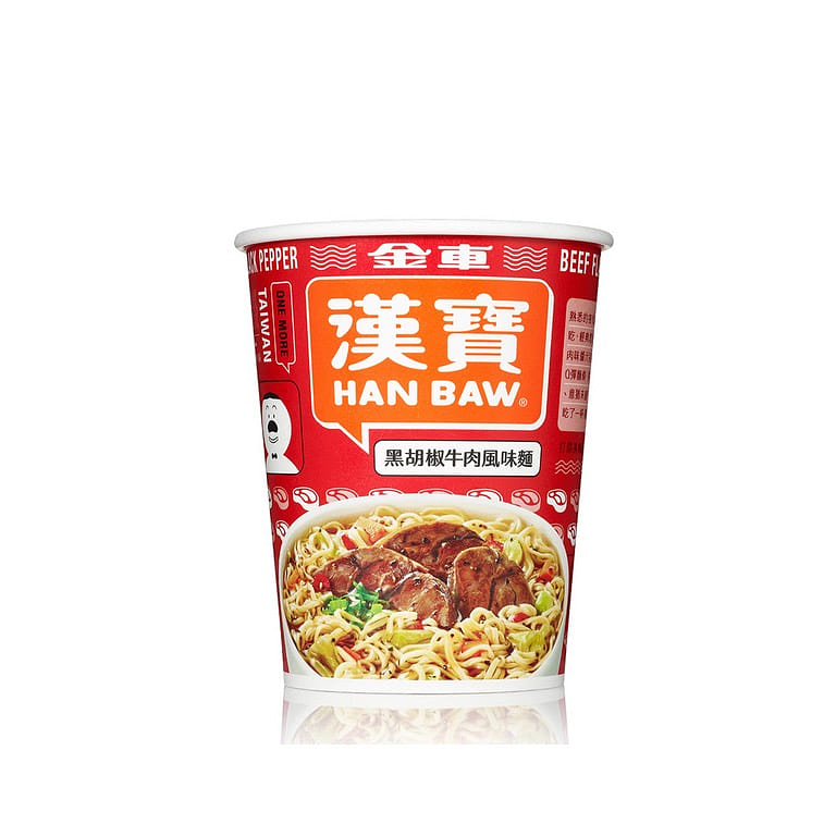 Kingcar Black Pepper Beef Flavor Instant Noodle Soup 74 g