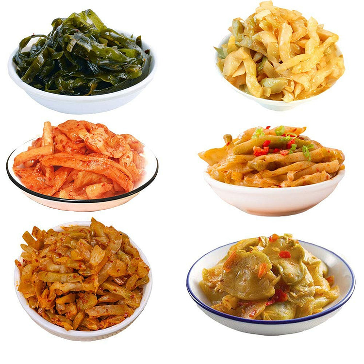 乌江下饭菜 6味组合榨菜海带丝麻辣萝卜干 包邮到家