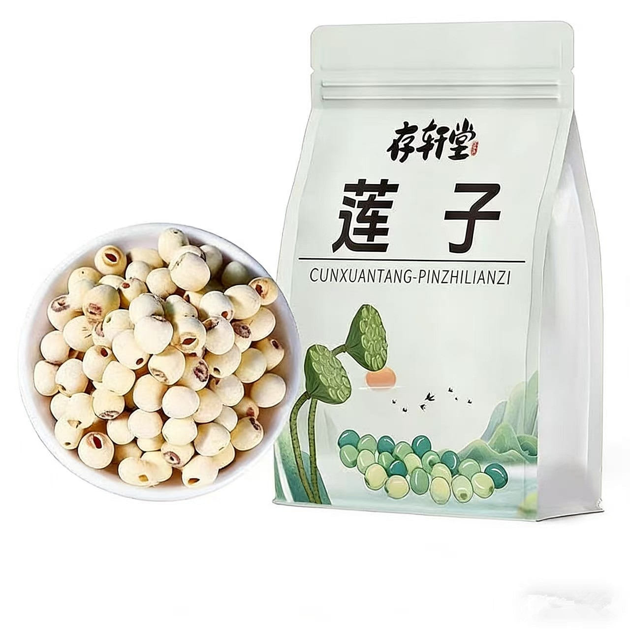 Xiangtan glutinous lotus seeds, coreless and 150 g