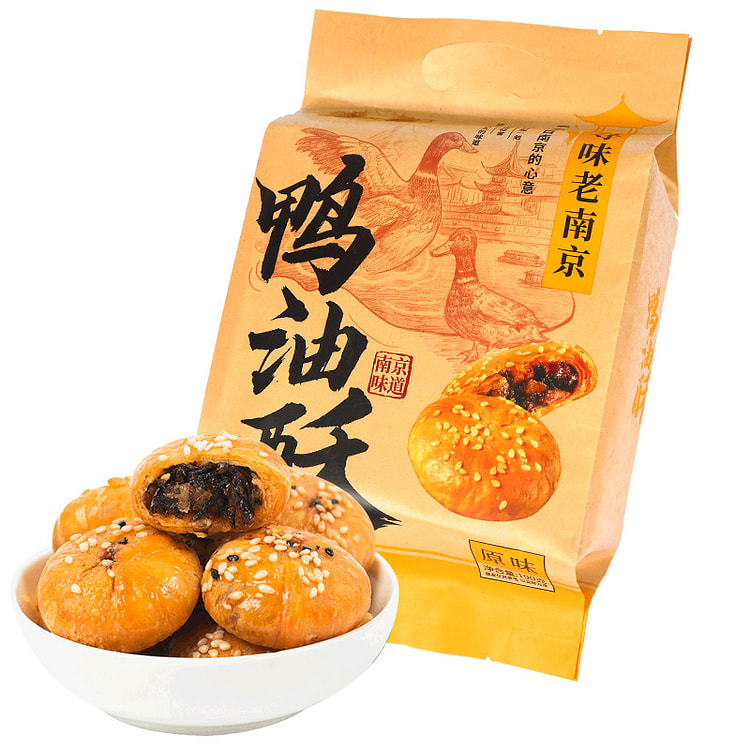 仁尔斋南京特产鸭油酥原味190g/袋