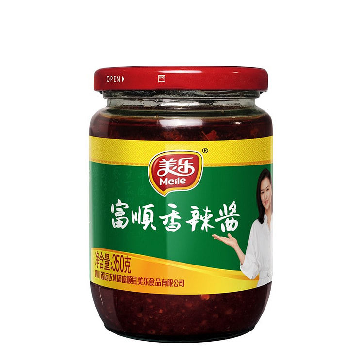美乐 富顺香辣酱 四川家常炒菜辣椒酱调料 火锅底料 350 克