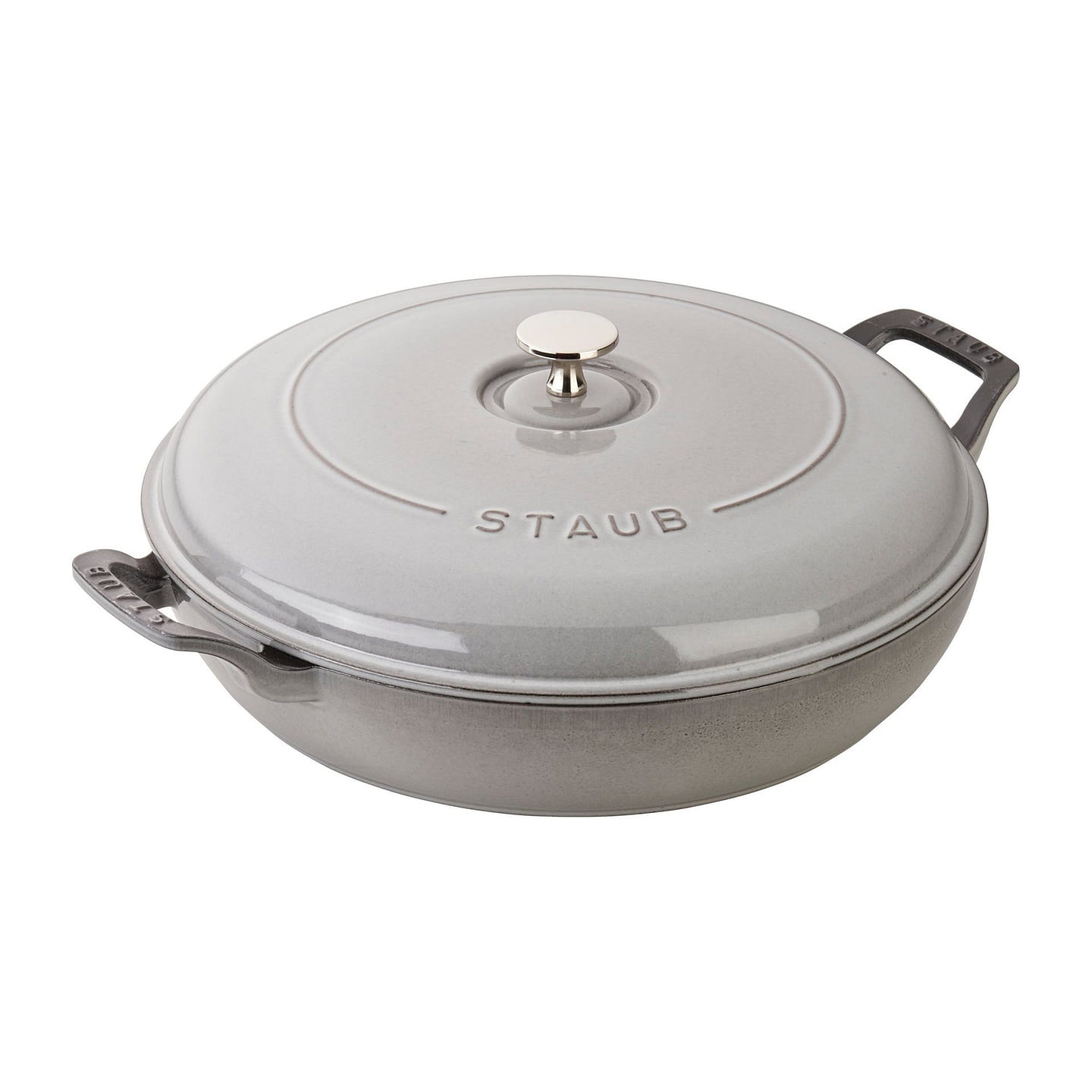 STAUB Cast Iron 3.5-qt Braiser 3.5-qt / Graphite Grey 1 each