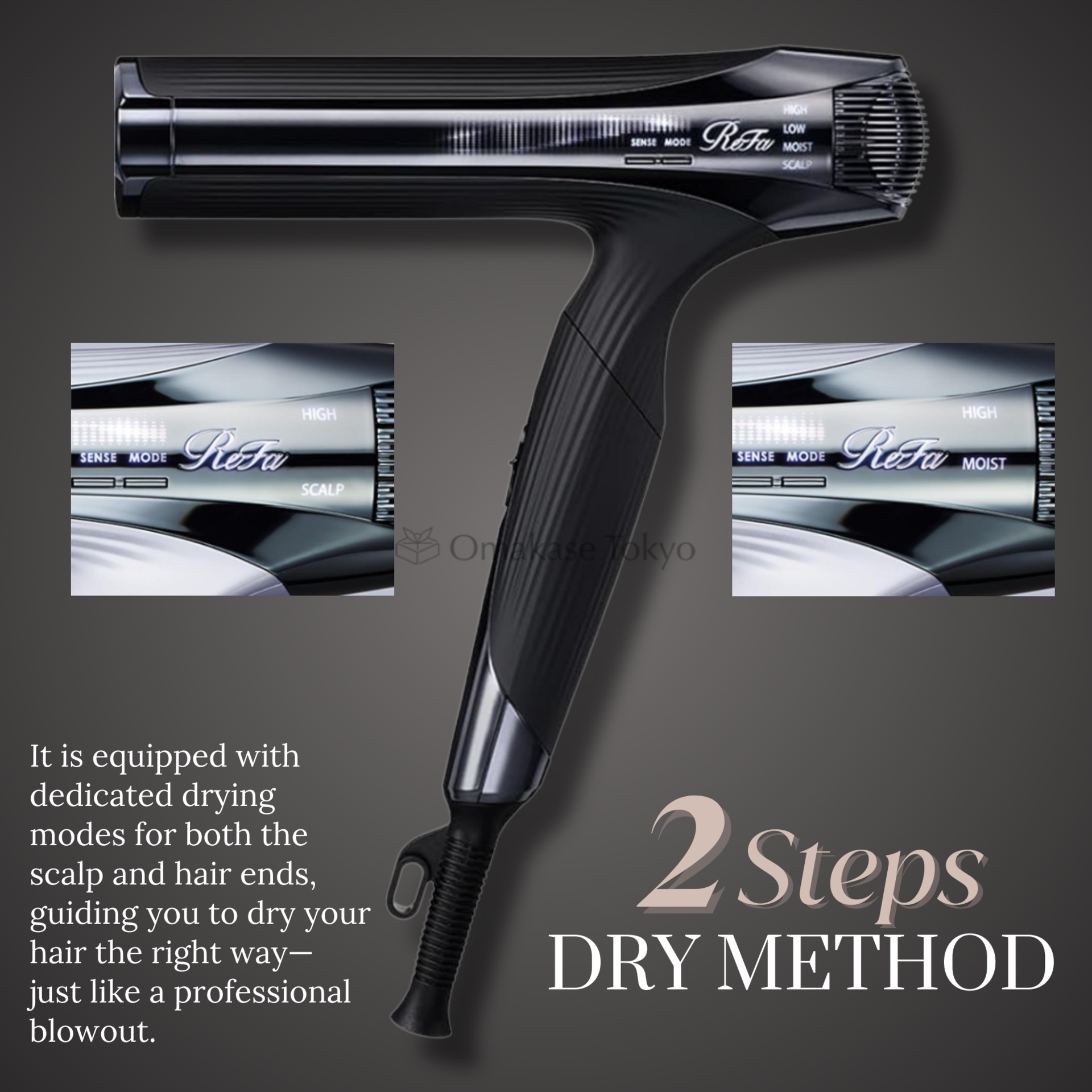 Get ReFa Smart Hair Dryer W Black Delivered | Weee! Asian Market