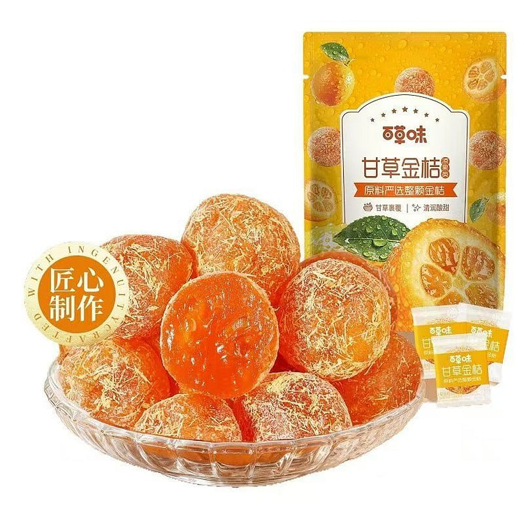 百草味甘草金桔100g*1袋 1 包