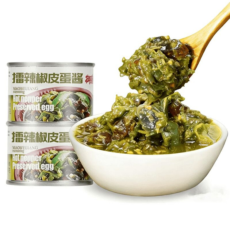 擂辣椒皮蛋酱微辣擂辣椒酱调味酱料拌饭拌面酱 50 克