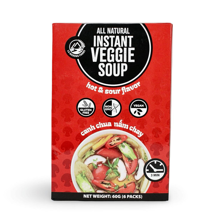 Hot and Sour Instant Soup Box 1 box