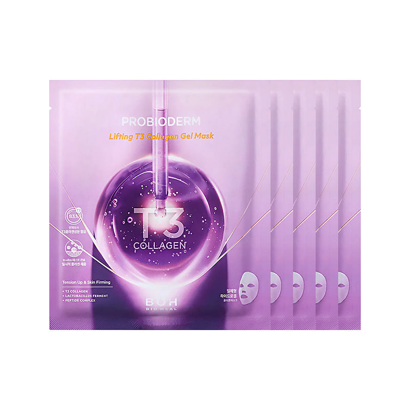 BIOHEAL Probioderm Lifting T3 Collagen Gel Mask 5 Pack 1 each