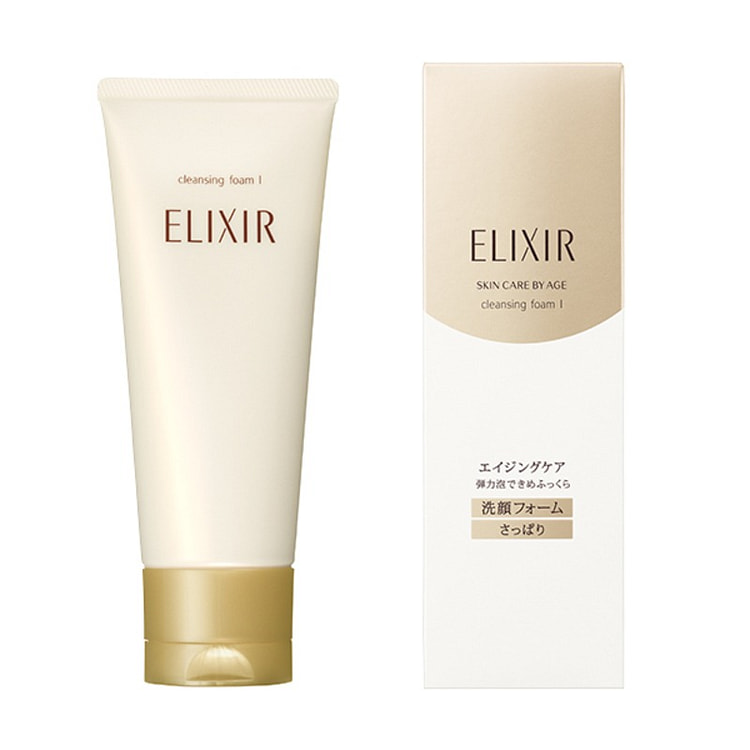 【日本直邮】资生堂 怡丽丝尔 ELIXIR 优悦活颜 洁面膏 清爽型