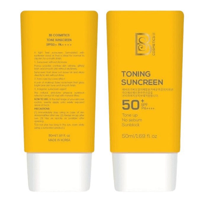 BS KOREA TONING SUNSCREEN 50ml. 1 bottle