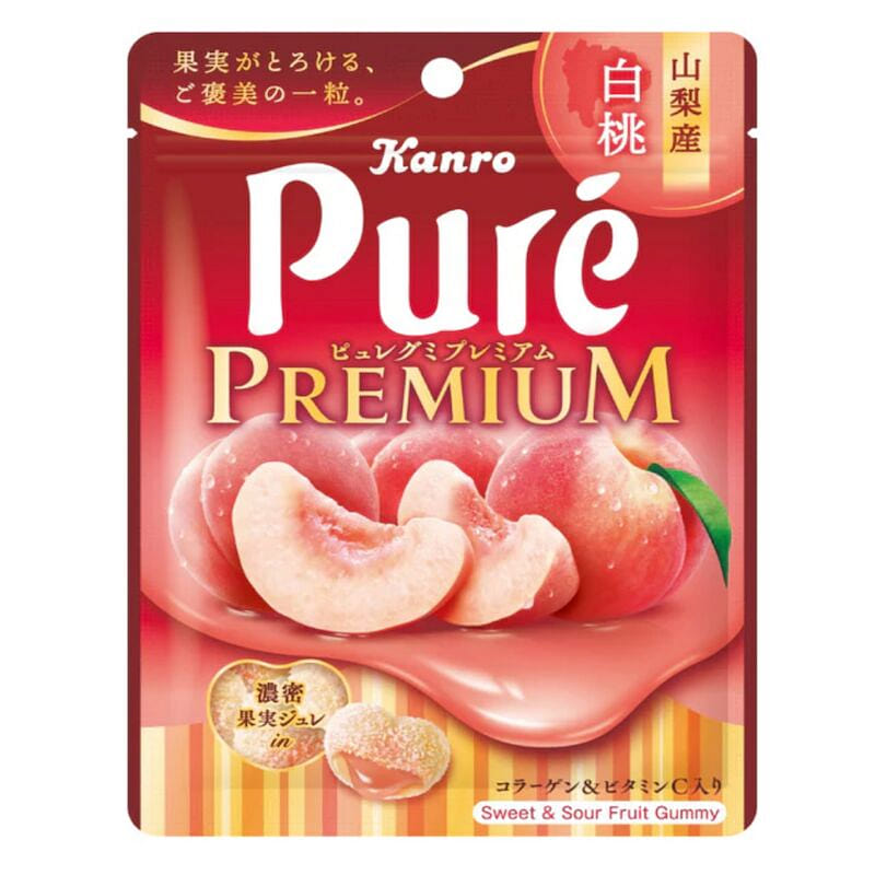 KANRO Limited Yamanashi White PeachGummy Candy 54g