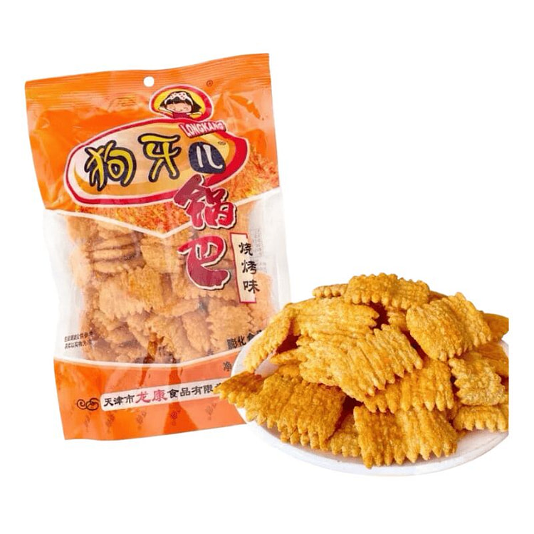 狗牙儿 锅巴 烧烤味 解馋小吃零食 1袋