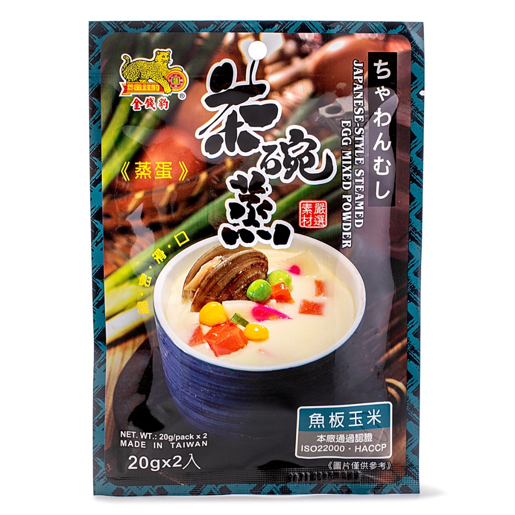 金钱豹 日式茶碗蒸蛋粉(鱼板玉米) 2包/袋 20 克
