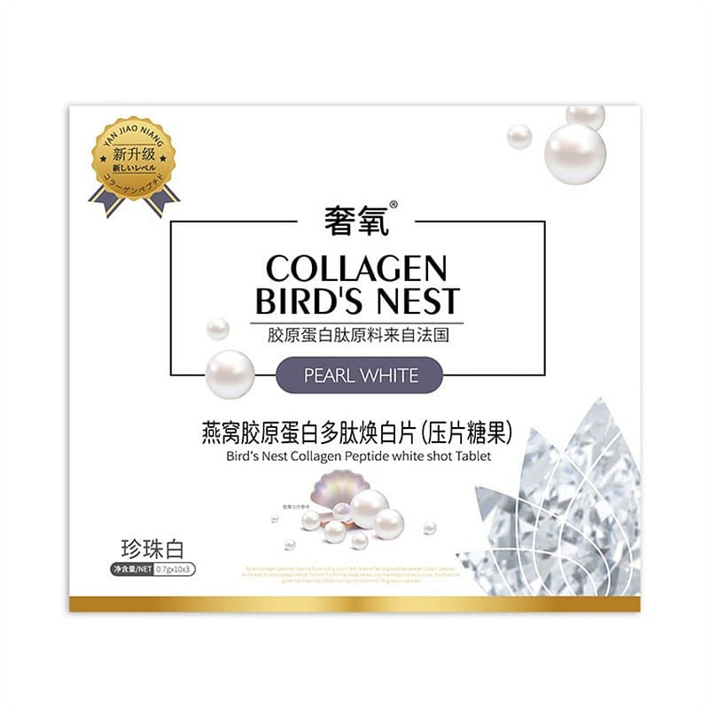 Bird’s nest collagen peptide whitening tablets 30 1 box