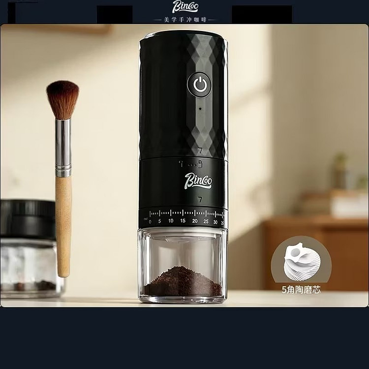 电动磨豆磨粉机 DM08 咖啡豆研磨 黑色 陶瓷芯 1 份