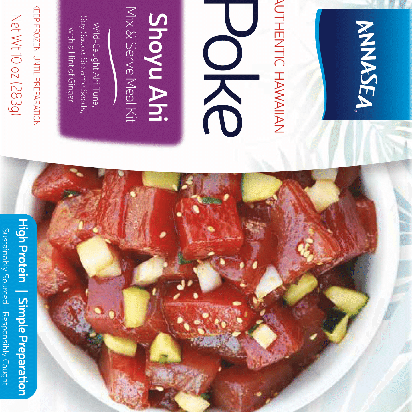 Annasea Frozen Shoyu Ahi Poke Kit 10 ออนซ์