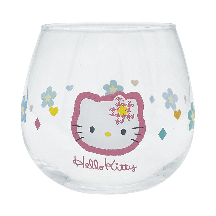 Sanrio Hello Kitty Floral Glass Cup