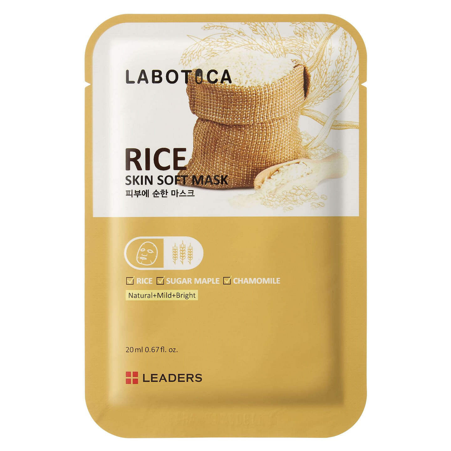 Labotica Rice Skin Soft Mask 10 Sheet Masks 20 ml