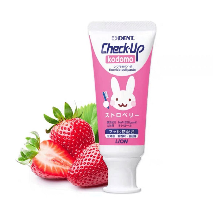 Lion check-up 狮王 儿童牙膏 草莓 60 克