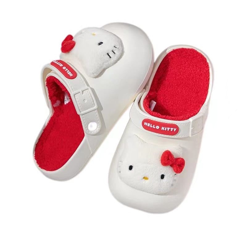 Baotou Cotton Slippers Female Autumn And Winter Two Wear-Hello Kitty40-41Size 1 each