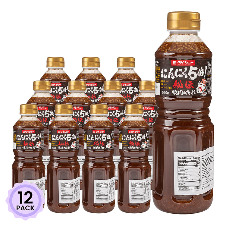 Daisho Premium Yakiniku Sauce 5x Garlic 590 g*12 pack