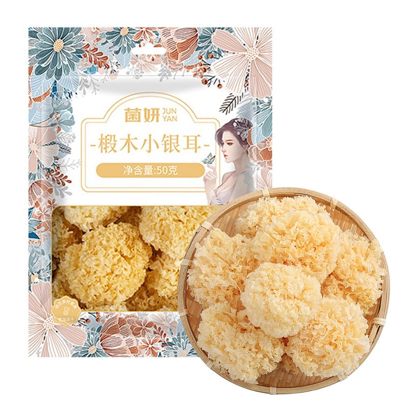 菌妍 古田椴木小银耳 易出胶鲜甜软糯满满胶原银耳羹 50 克