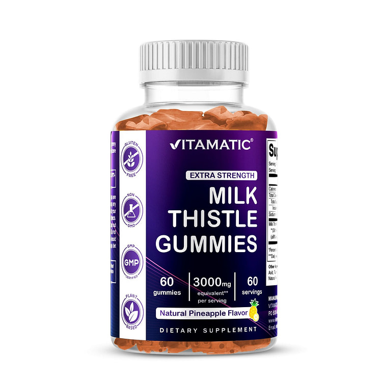 Milk Thistle Gummies 3000mg - 60 Gummies