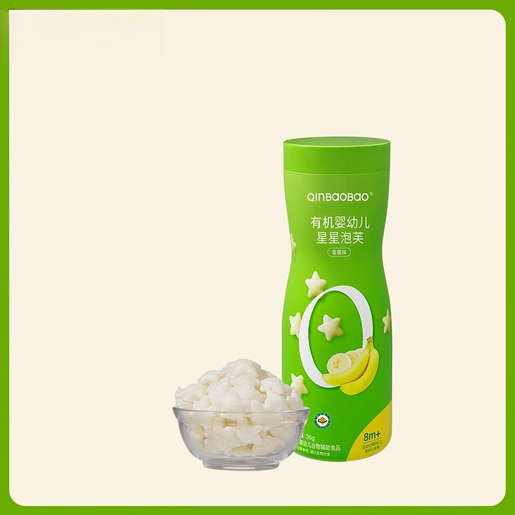 亲宝宝有机星星泡芙香蕉36g*1瓶 36 克