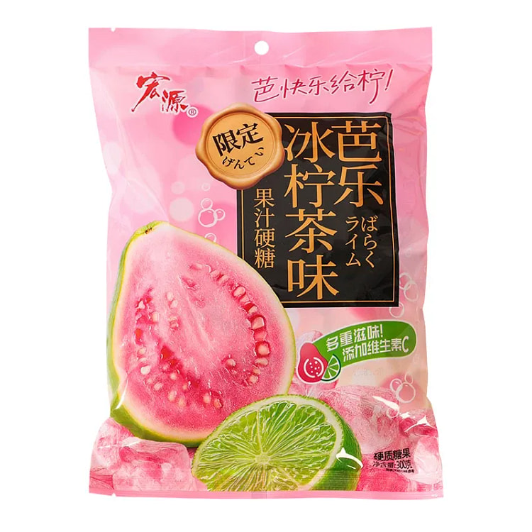 Hongyuan Guava Iced Lemon Tea Hard Candy 300g 300 g