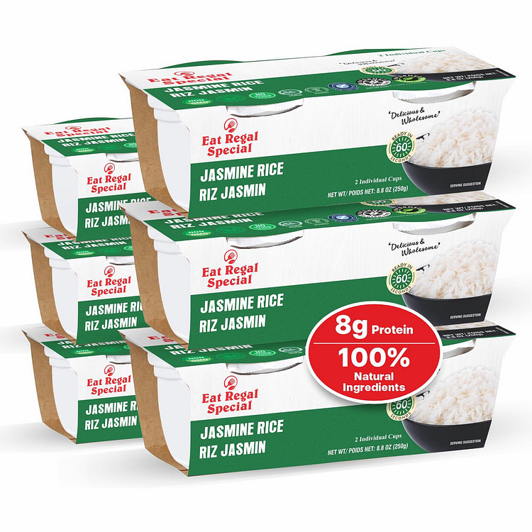 Eat Regal Jasmine Rice Cups, Pack of 6 8.8 oz
