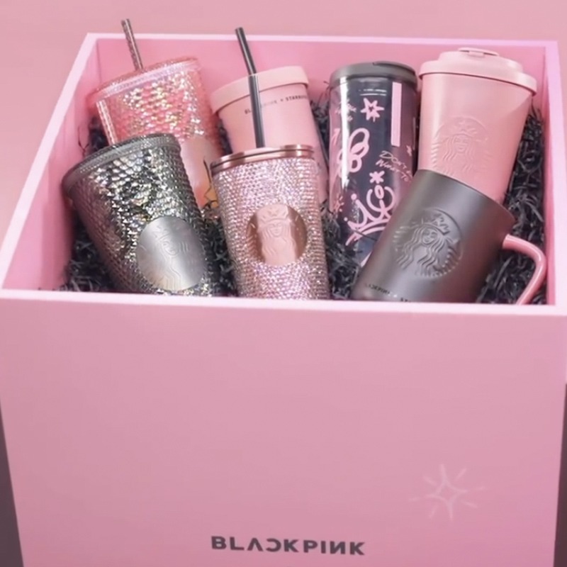 Get Starbucks&BlackPink Pink straw cup with diamond Delivered | Weee! Asian  Market