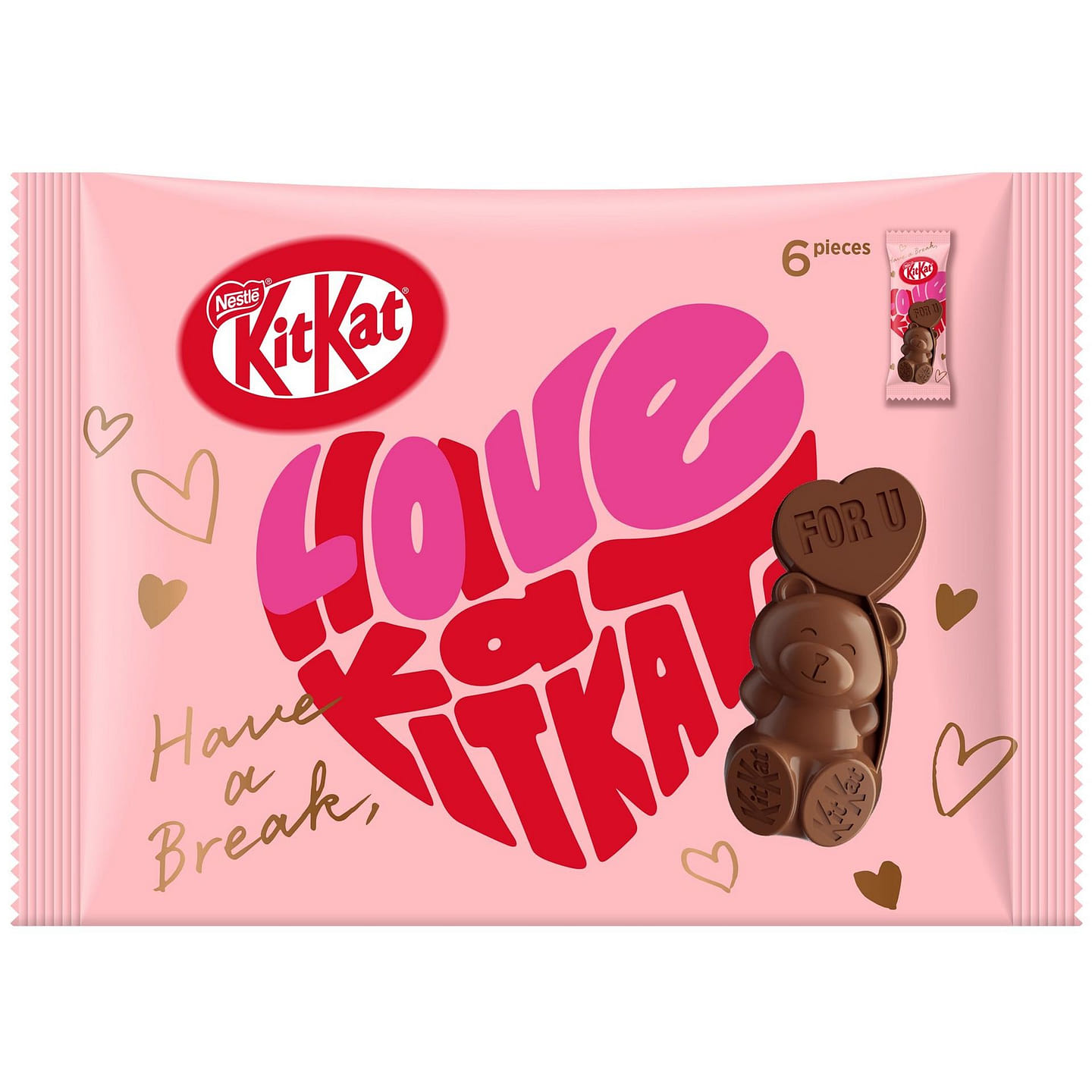 KIT KAT Valentine Chocolate Waffle 6pcs 1 each