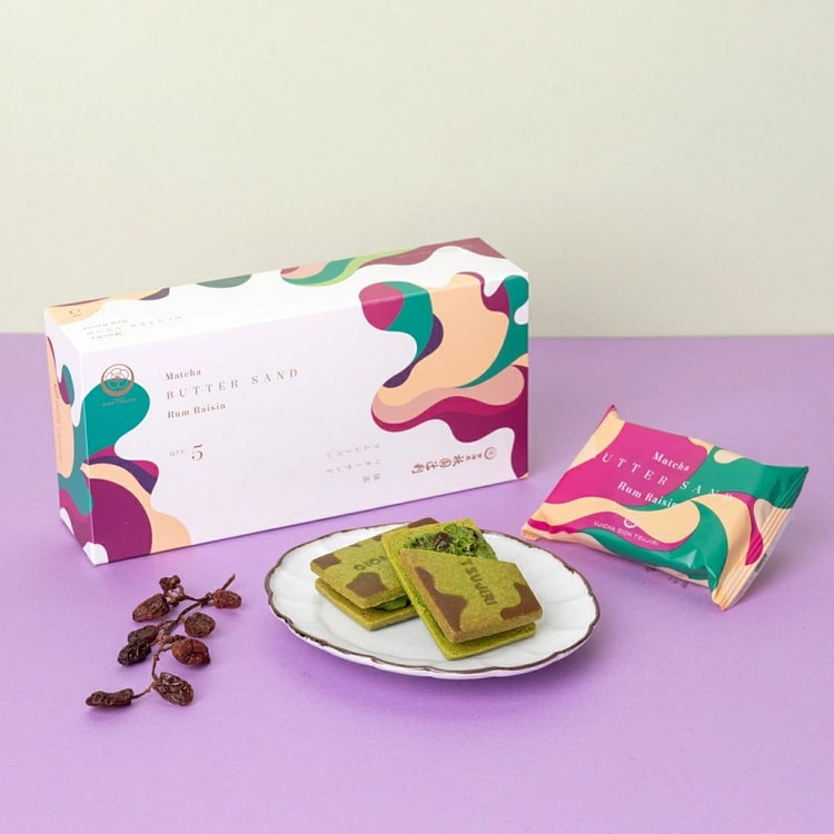 Gion Tsujiri Matcha Butter Sundaram Raisins 5 pcs