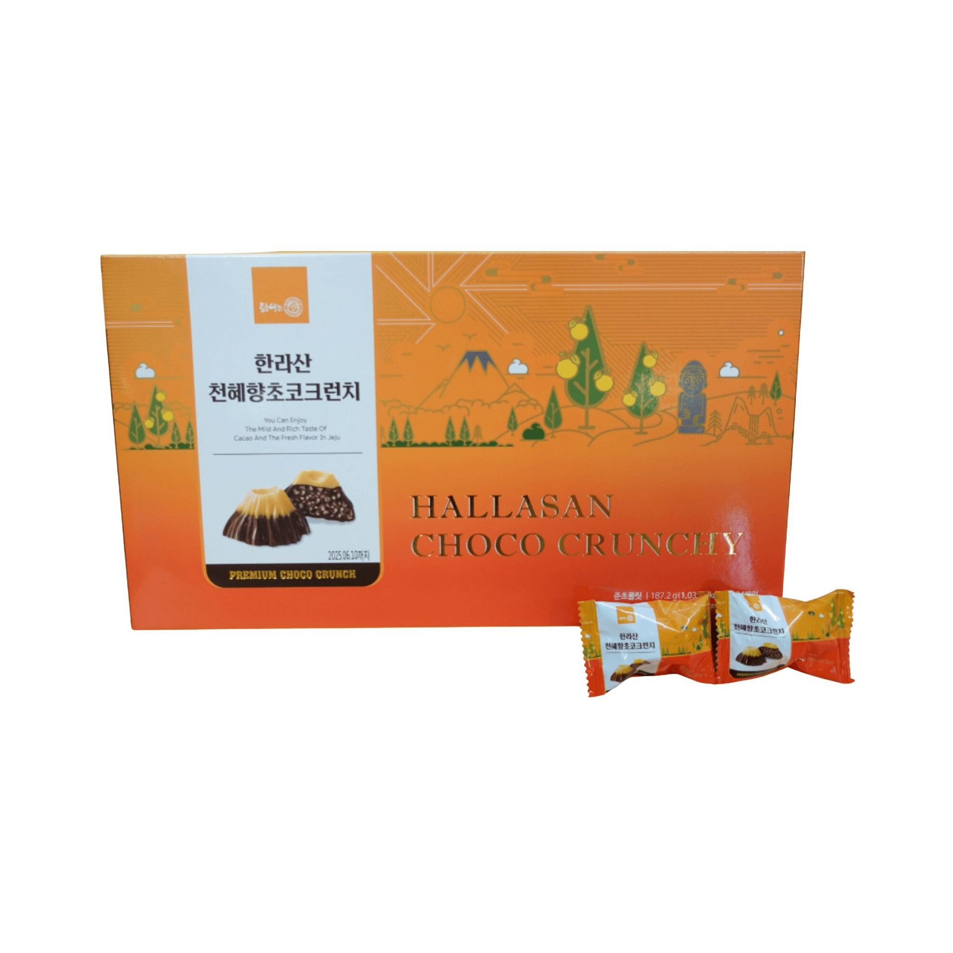 ショコラチャン Get Hallasan Cheonhyehyang Chocolate Crunch 187 g Delivered | Weee
