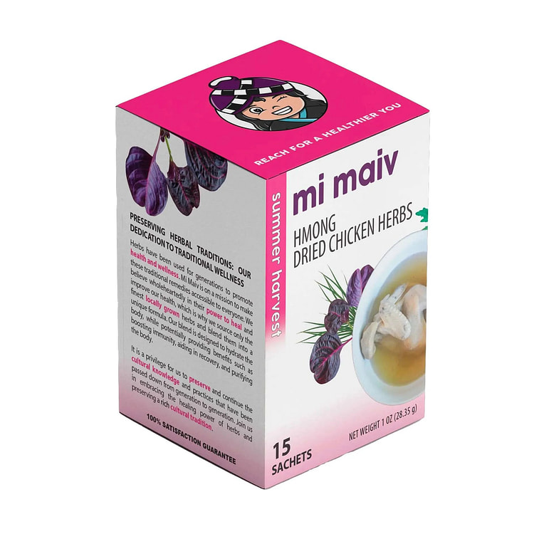 Mi Maiv Hmong 干鸡草药夏季收获