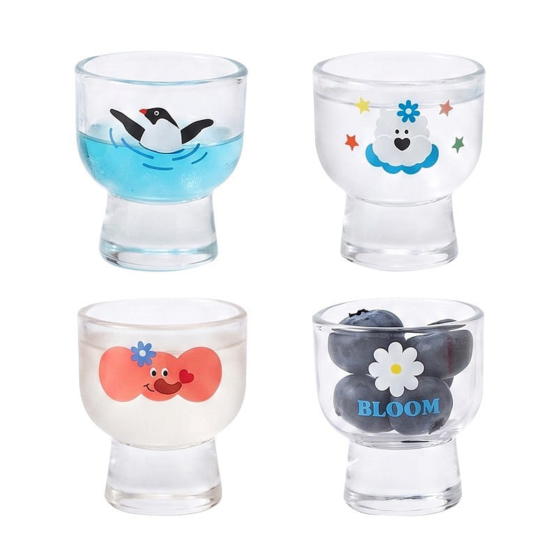 Forest Party Small Wine Glass 4 pieces 50ml 1 box