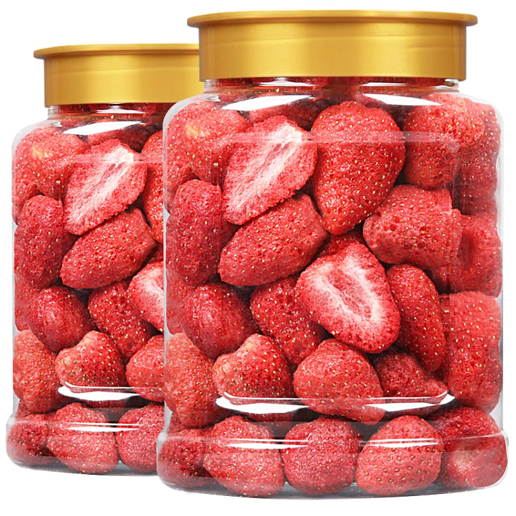 Freeze-dried strawberry crisps