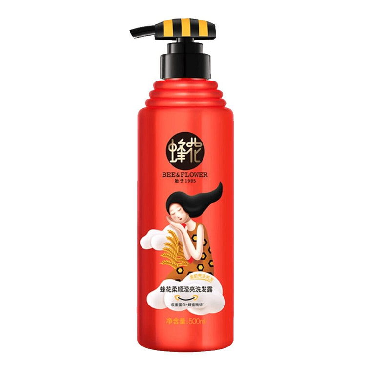 上海蜂花柔顺滢亮洗发露 500ml 1 瓶