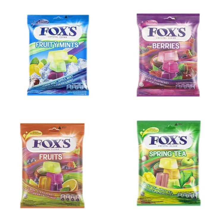 进口FOXS水晶糖 什锦水果糖-四款口味