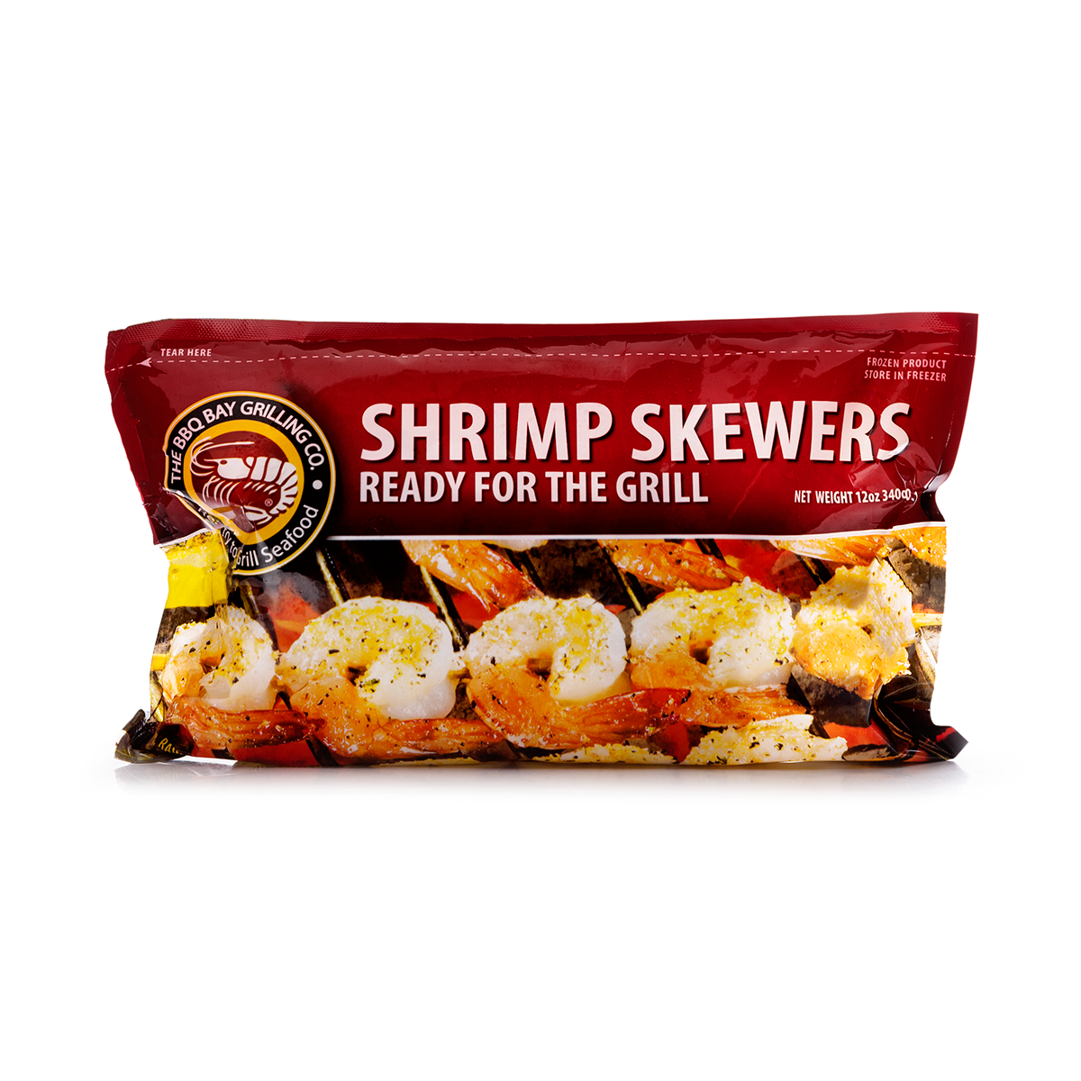 Xiên Tôm Bạch BBQ Bay Grilling, Đông Lạnh 12 oz