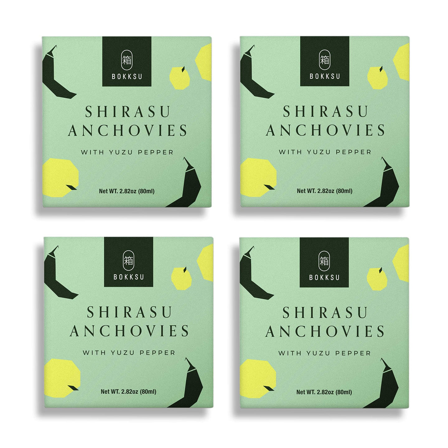 Tinned Shirasu Anchovies with Yuzu Pepper (4-Pack) 1 each
