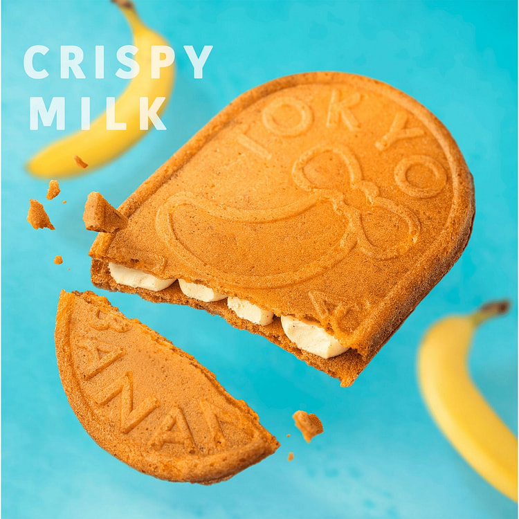 TOKYO BANANA Crispy Milk Banana Cookie 6pc 1 each