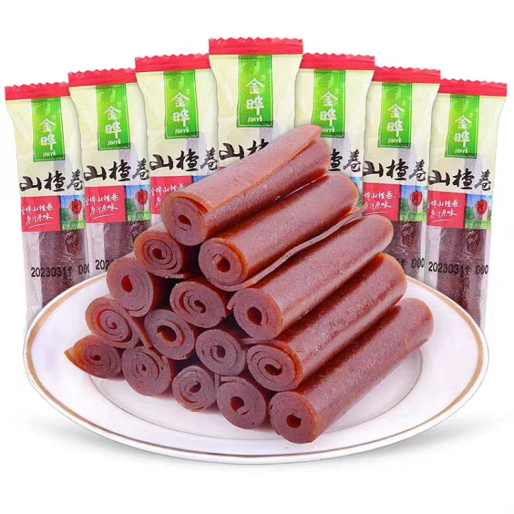 金晔山楂卷 原味果丹皮 独小包装 8090后儿童年休闲怀旧零食  250g 约10-11包