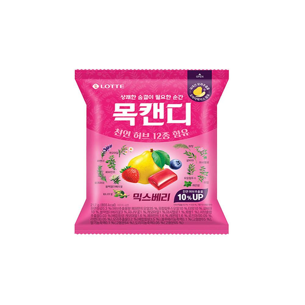 LOTTE Throat Candy Mix Berry Flavor 7.65 oz(217g) 1 each