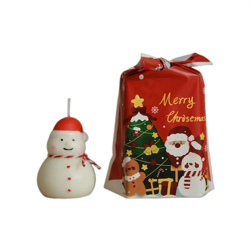 Christmas Aromatherapy Candle Fruit Simulation/Red Candle-Snowman 1 count