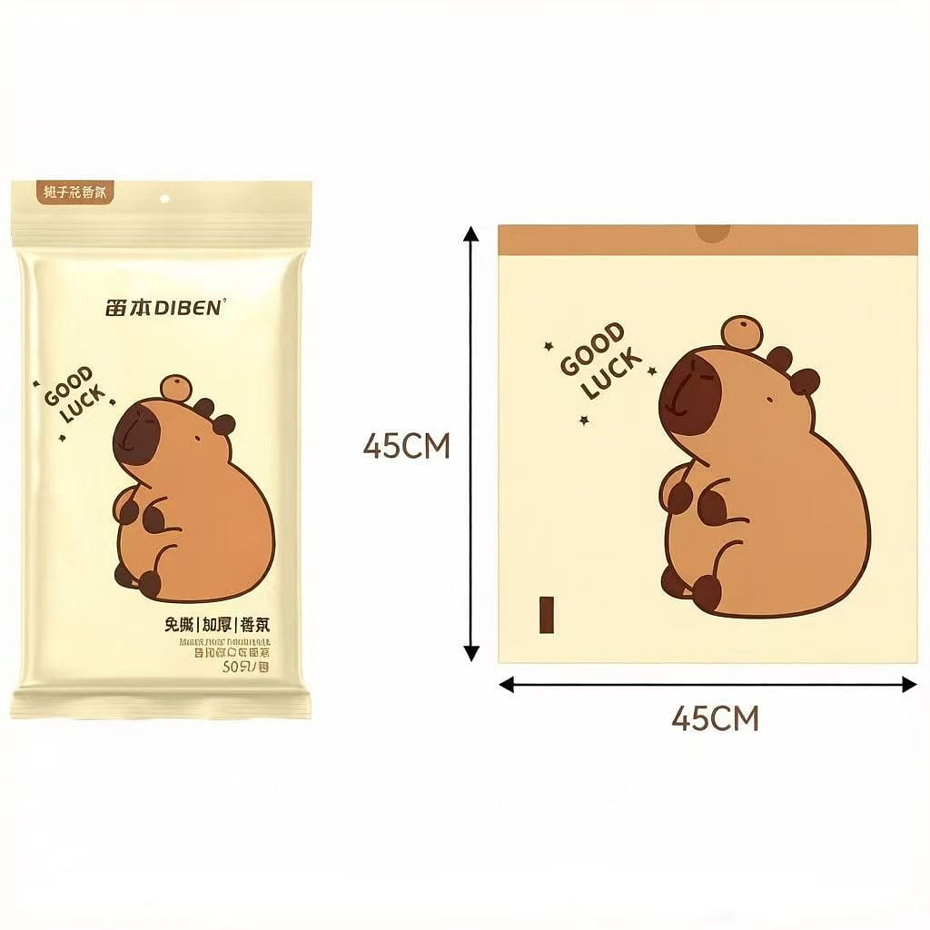 DIBEN Tear-Free Drawstring Garbage Bags 50 Pcs 1 pack