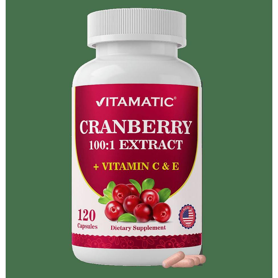 Cranberry 500 mg with Vitamin C & E – 120 Capsules 1 each