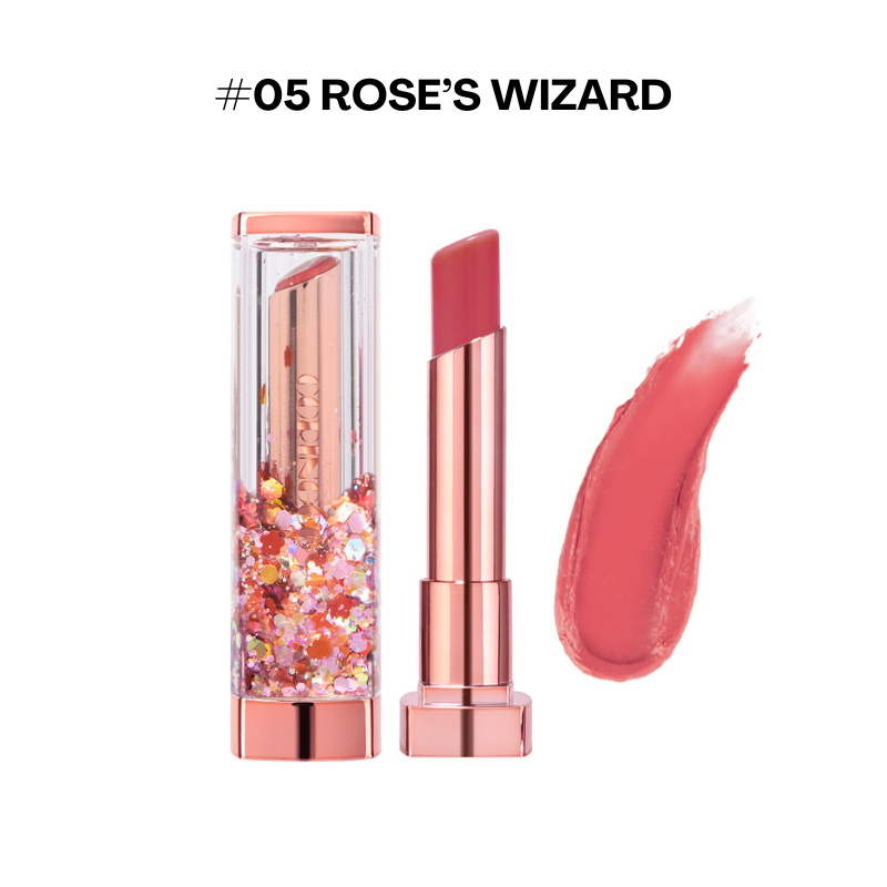 CORINGCO Shalala Snow Ball Sparkle Lip Balm #5 Rose's Wizard 1 each