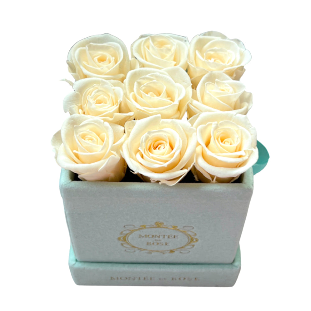 Suede Mint Square La Petite Rose Cream 1 個
