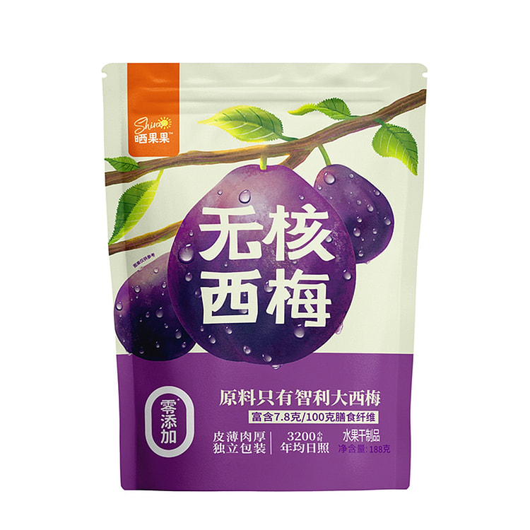晒果果 0添加大西梅188g-无核